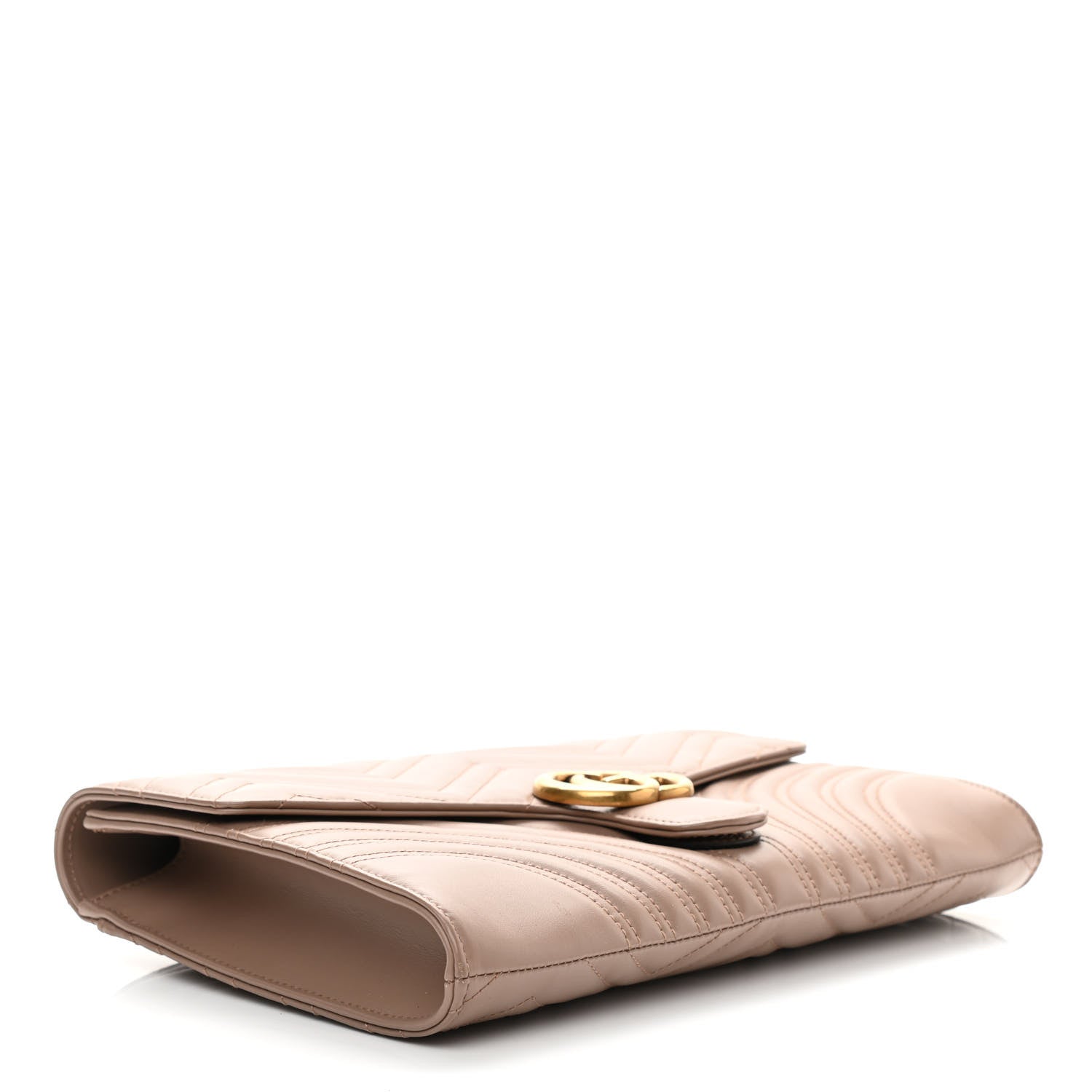 Gucci Calfskin Matelasse GG Marmont Clutch Porcelain Rose 4 of 9