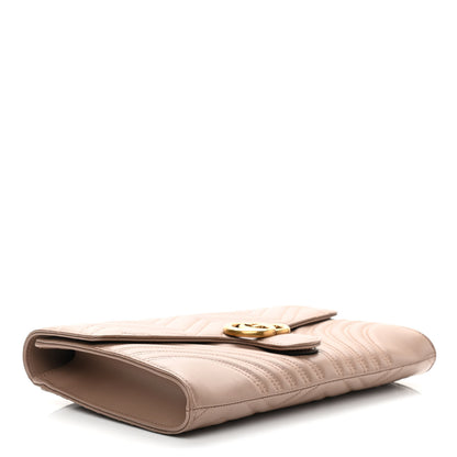 Gucci Calfskin Matelasse GG Marmont Clutch Porcelain Rose 4 of 9
