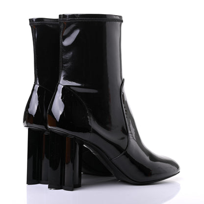Louis Vuitton Patent Silhouette Ankle Boots 40 Black 4 of 8
