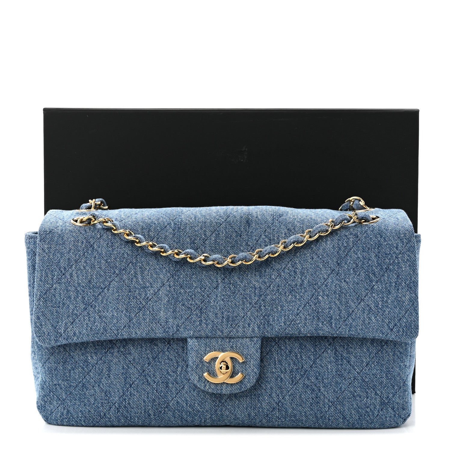 Chanel Denim Small Souplissimo Maxi Flap Blue 11 of 11