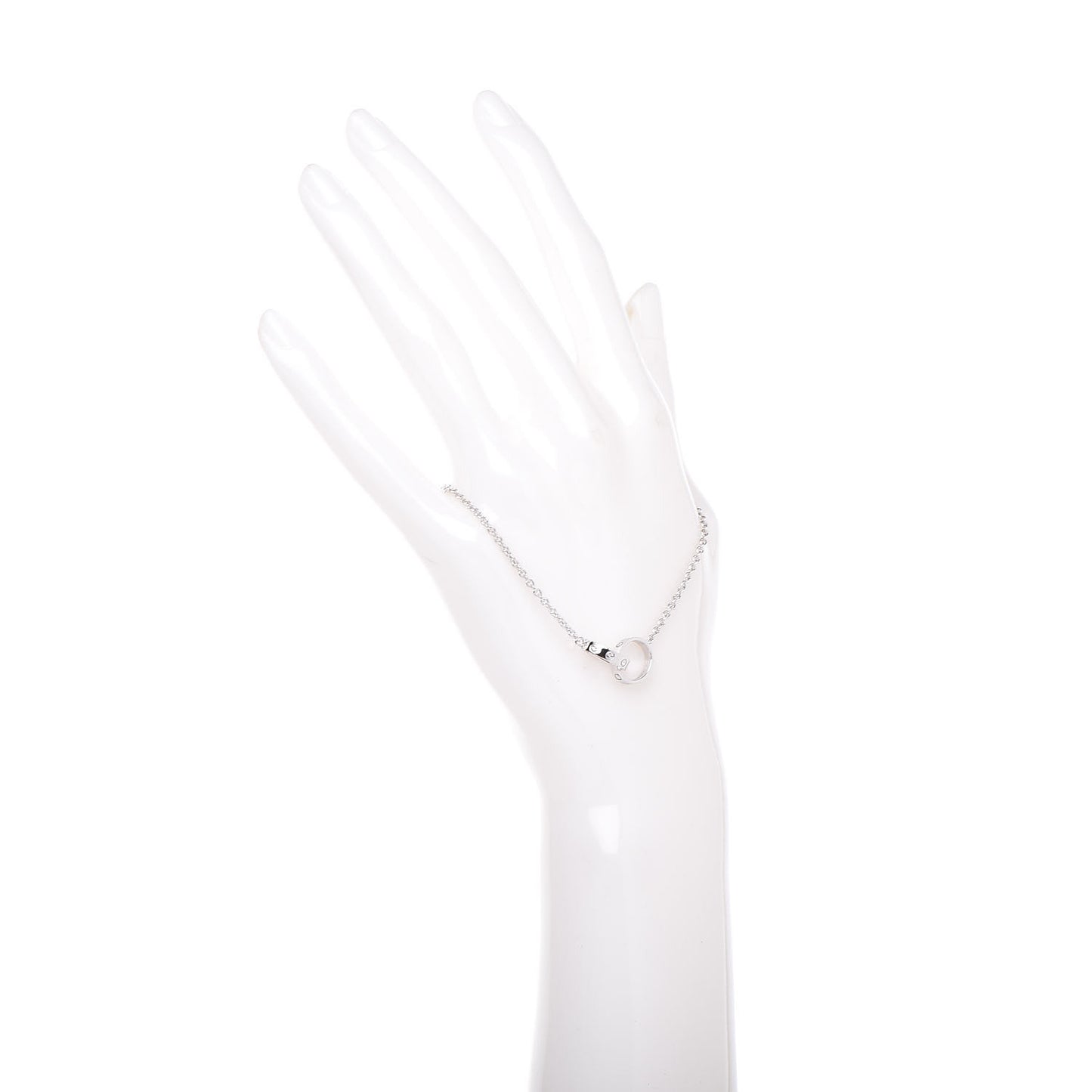 CARTIER 18K White Gold Interlocking LOVE Bracelet