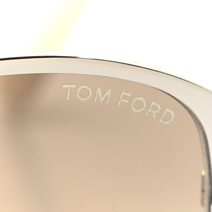 Tom Ford Penelope Vintage Round Sunglasses TF320 White 7 of 8