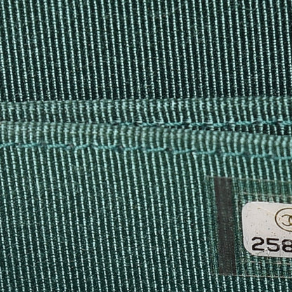 Chanel Metallic Caviar Quilted Zip Coin Purse Green 7 of 10