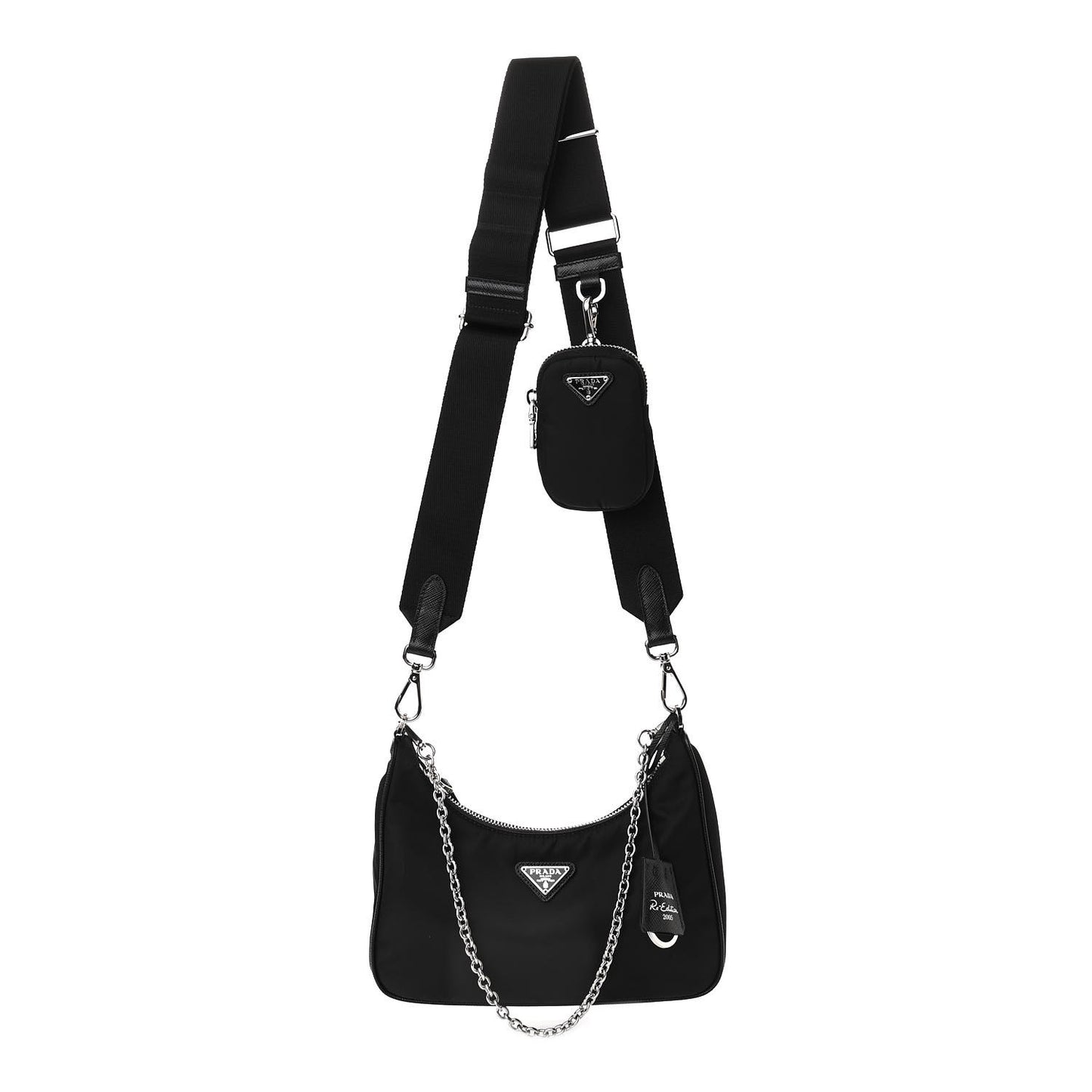 Nylon Re-Edition 2005 Shoulder Bag Black