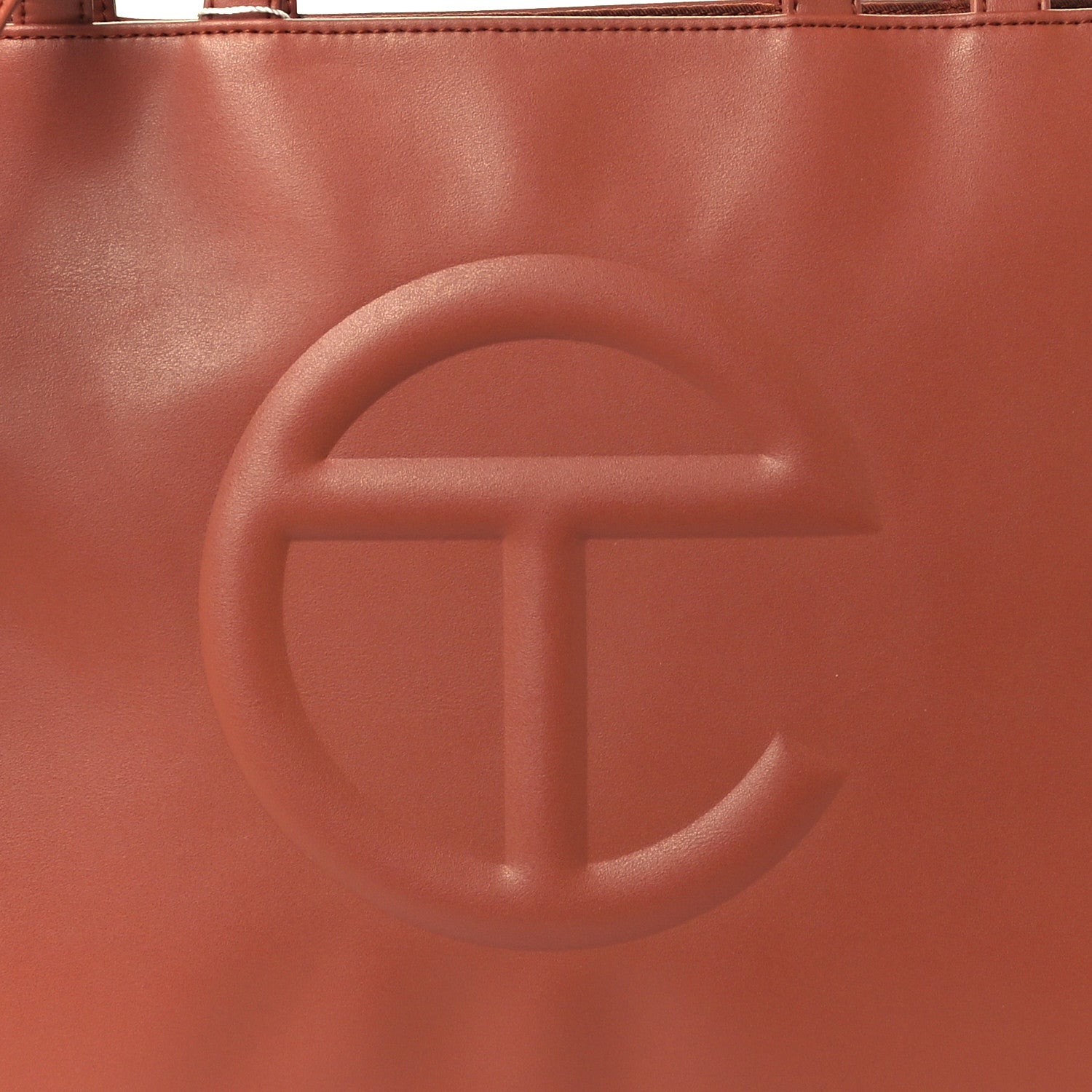 Telfar Vegan Leather Medium Shopping Bag Tan 9 of 11