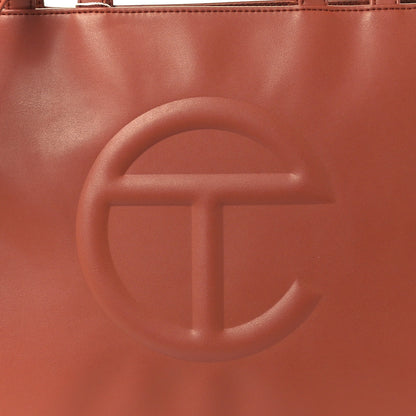 Telfar Vegan Leather Medium Shopping Bag Tan 9 of 11