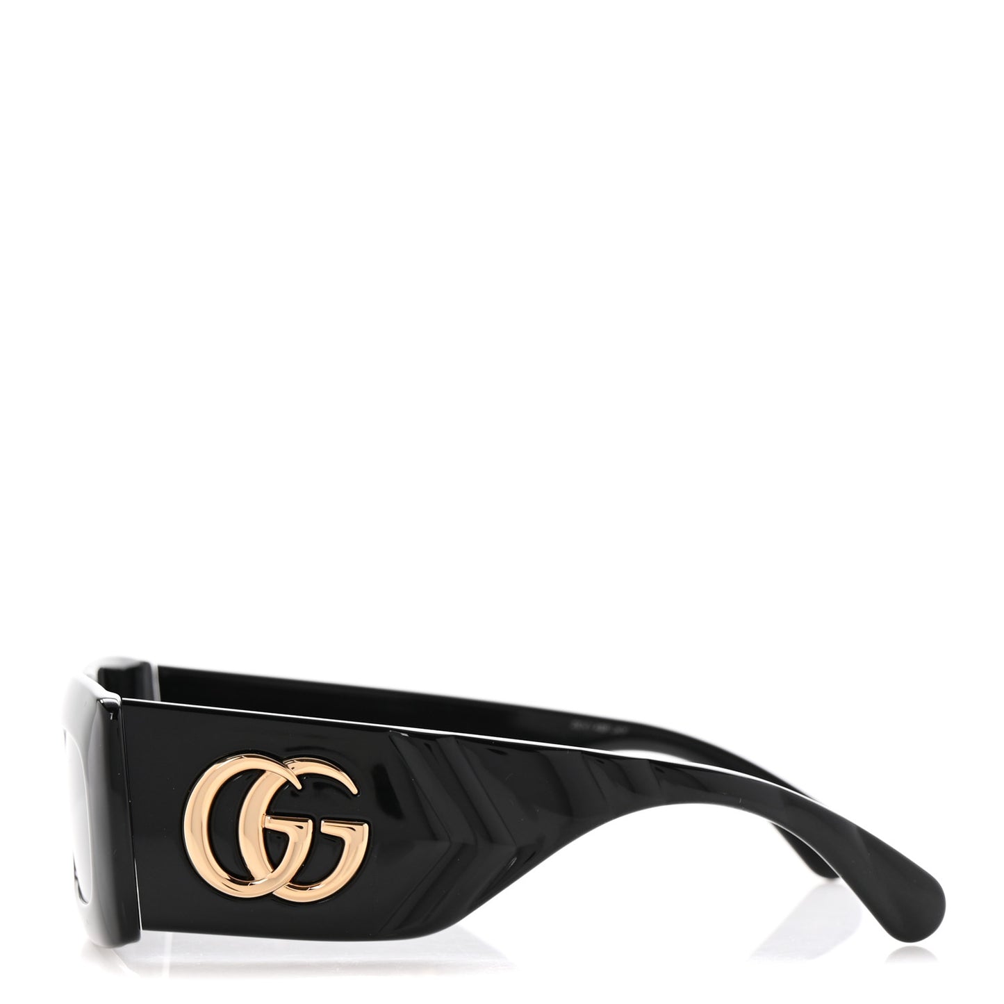 Acetate Rectangular Sunglasses GG0811S Black