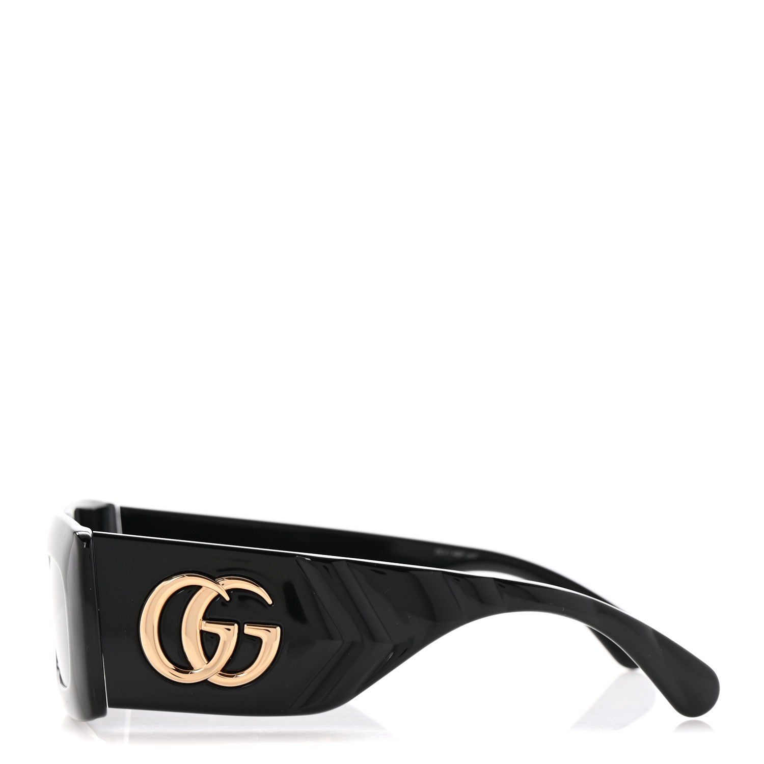 Gucci Acetate Rectangular Sunglasses GG0811S Black 3 of 9