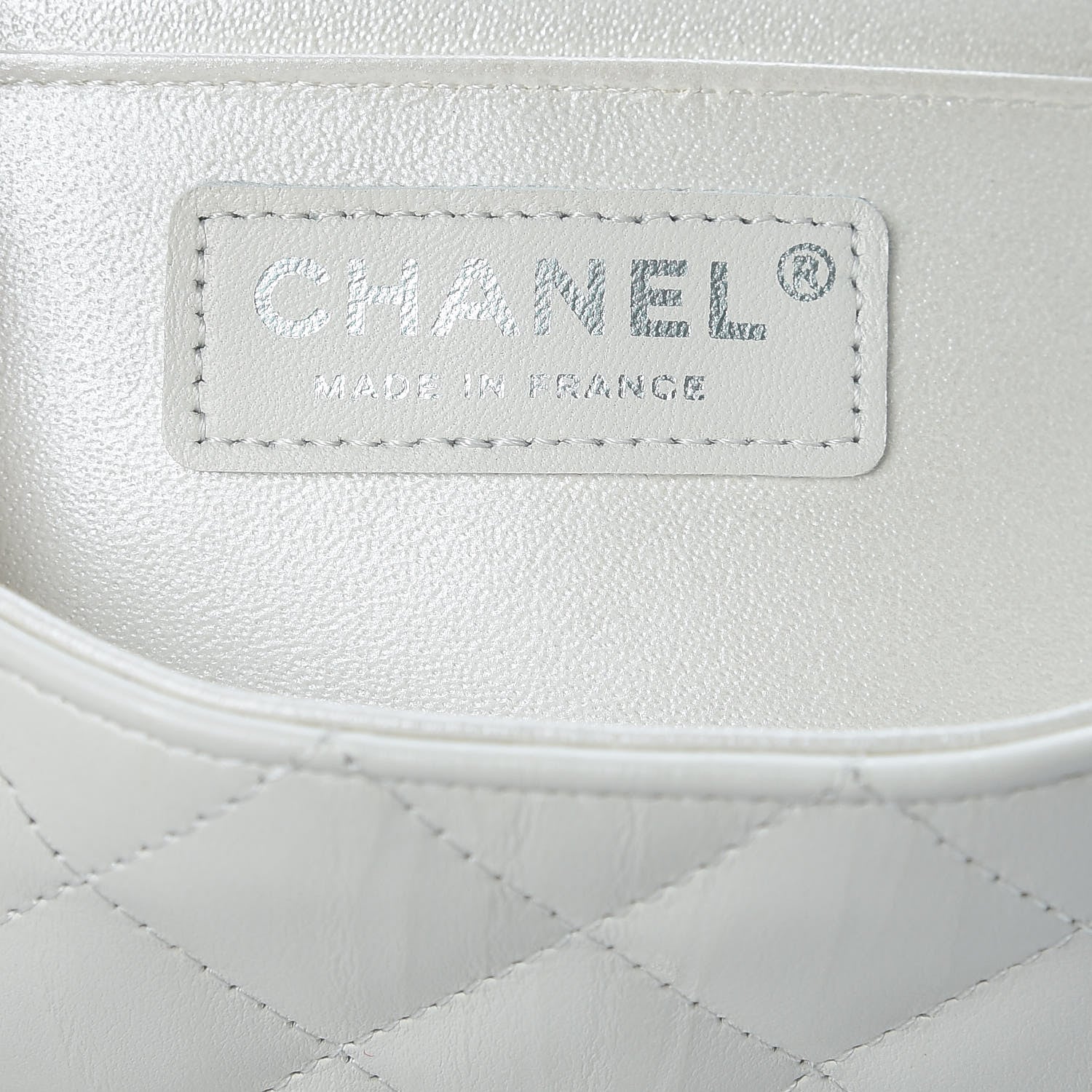Chanel Calfskin Quilted Mini Rectangular Flap White 7 of 9