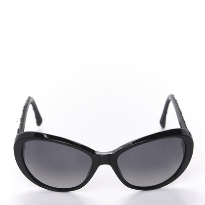 Chanel Tweed CC Sunglasses 5241 Black 2 of 8