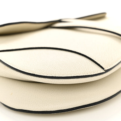 Christian Dior Grained Calfskin Saddle Bag White 9 of 12