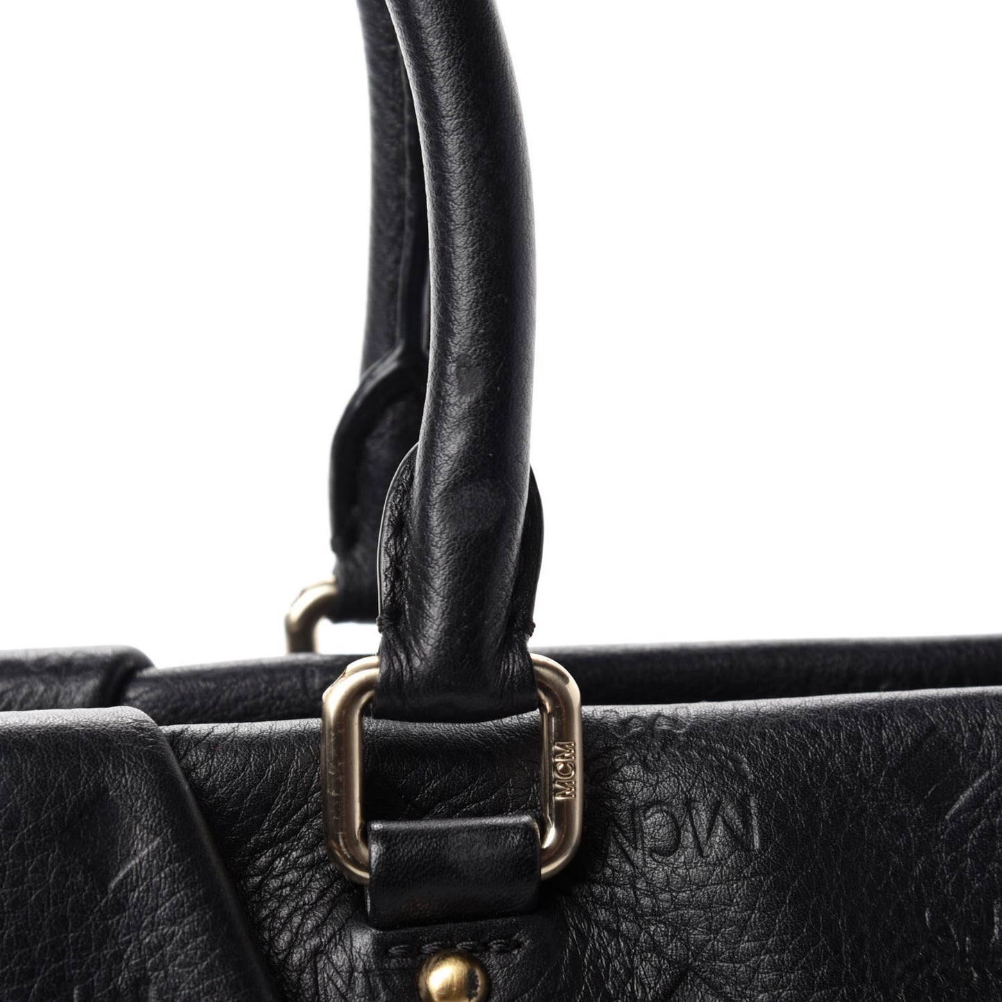 Calfskin Ottomar Monogram Tote Black