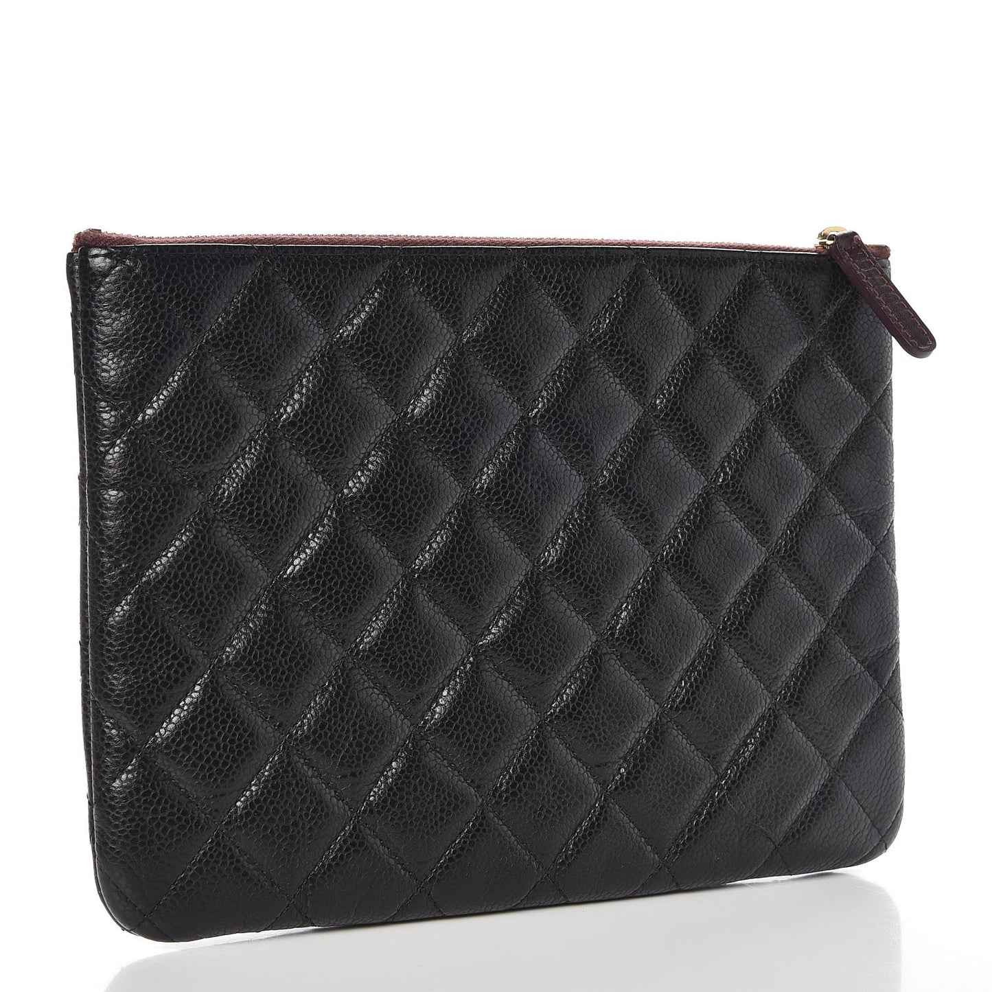 Caviar Quilted Medium Cosmetic Case Black