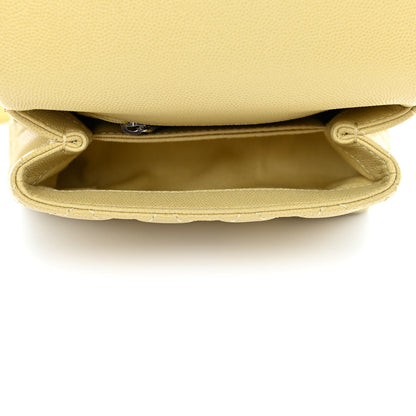 Chanel Caviar Quilted Incognito Extra Mini Coco Handle Flap Light Yellow 4 of 4