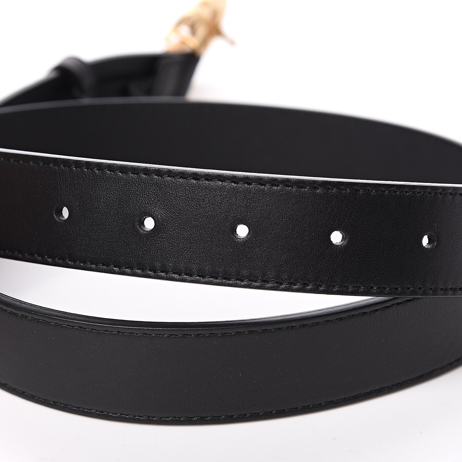 Gucci Calfskin Double G 30mm Belt 85 34 Black 4 of 5