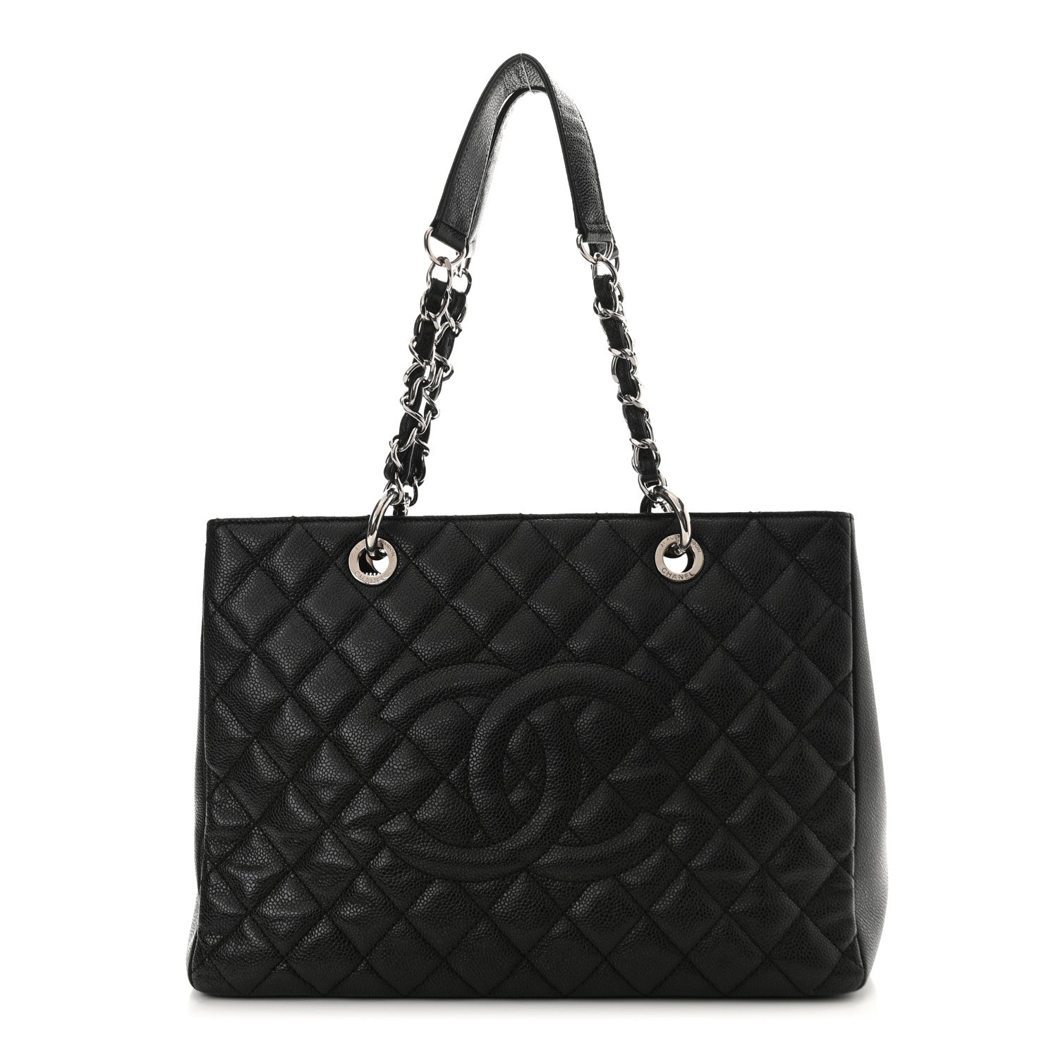 Chanel Caviar Quilted Grand Shopping Tote GST Black 1 of 10