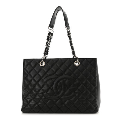 Chanel Caviar Quilted Grand Shopping Tote GST Black 1 of 10