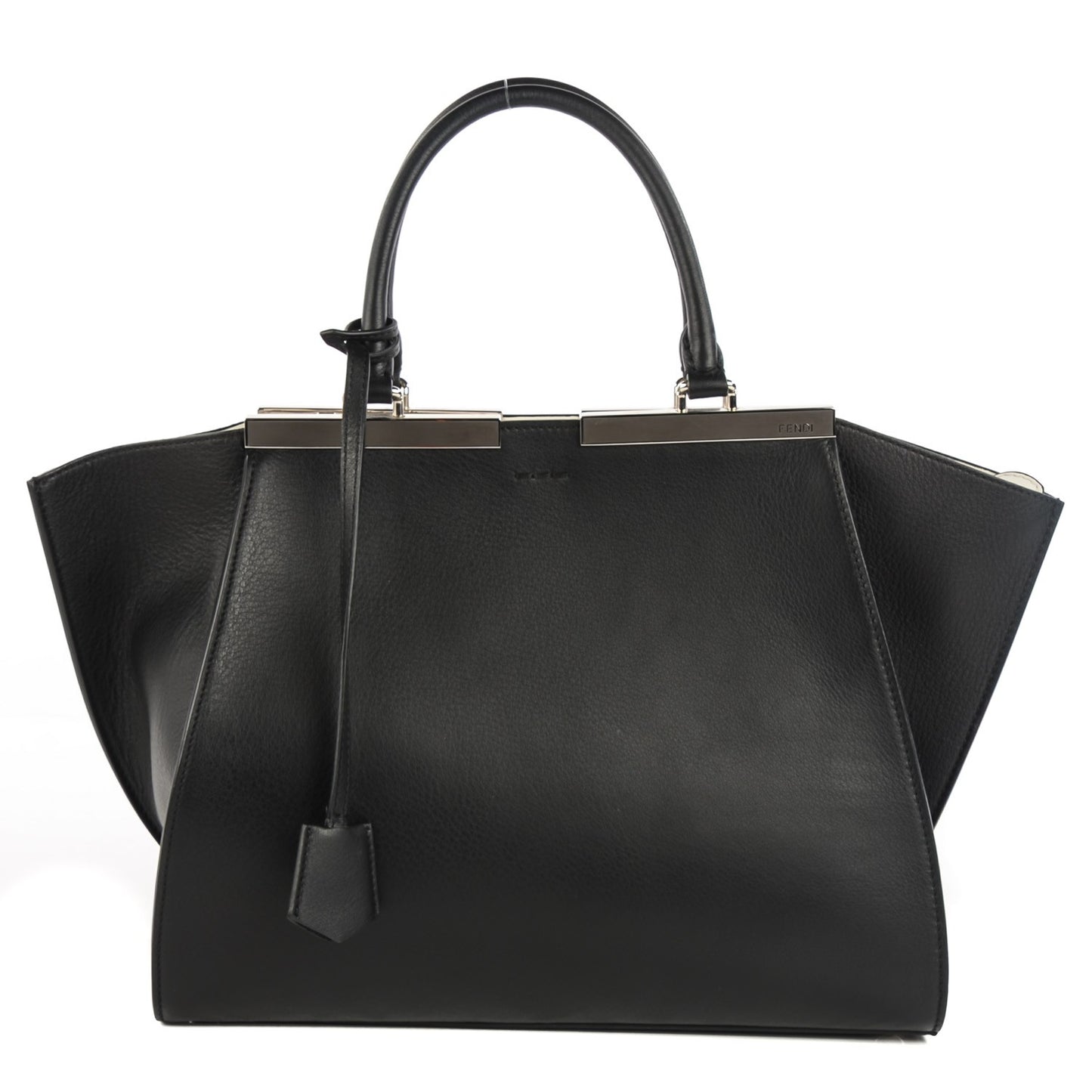 Vitello Dolce Shiny Nappa Petite 3Jours Tote Black