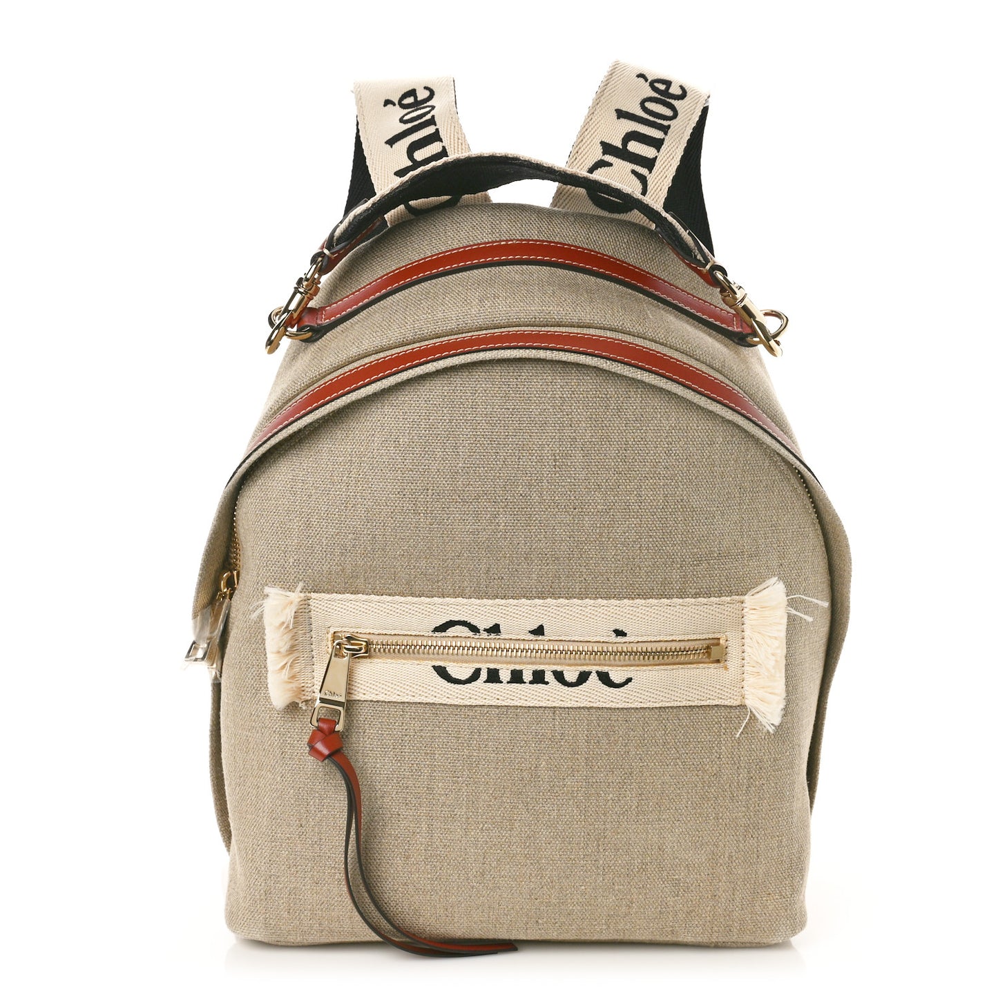 Canvas Logo Woody Backpack Sepia Brown