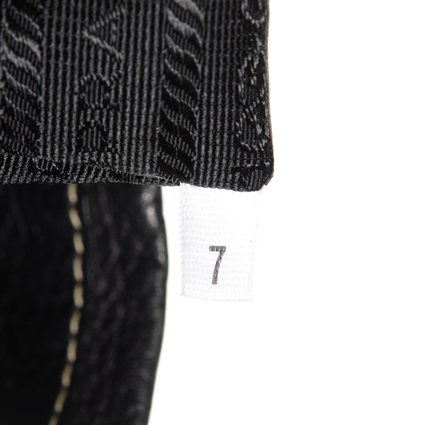 Vitello Daino Stripe Shoulder Bag Nero Black