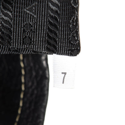Prada Vitello Daino Stripe Shoulder Bag Nero Black 8 of 8