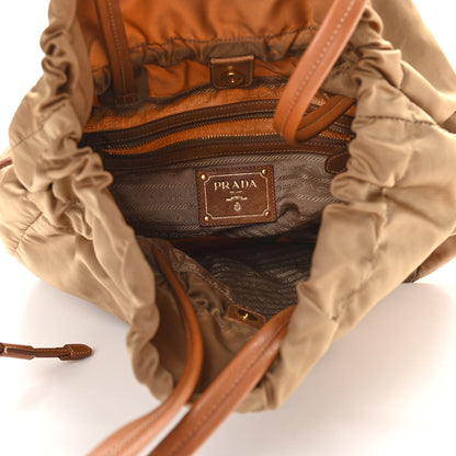Prada Tessuto Nylon Logo Drawstring Bucket Bag 4 of 9