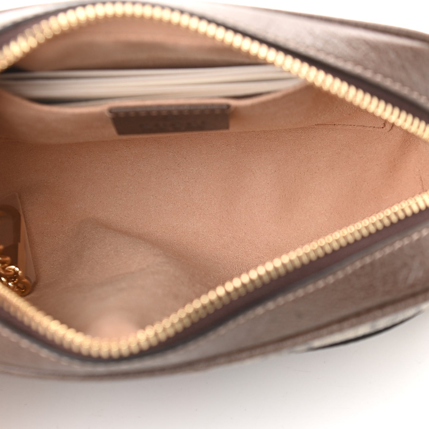 GG Supreme Monogram Web Mini Ophidia Shoulder Bag Brown