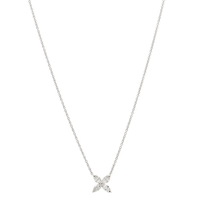 Tiffany Platinum Diamond Medium Victoria Necklace 1 of 6