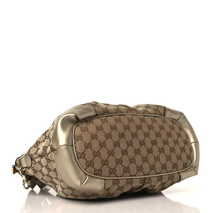 Gucci Monogram Medium Sukey Top Handle Bag Golden Beige 4 of 9