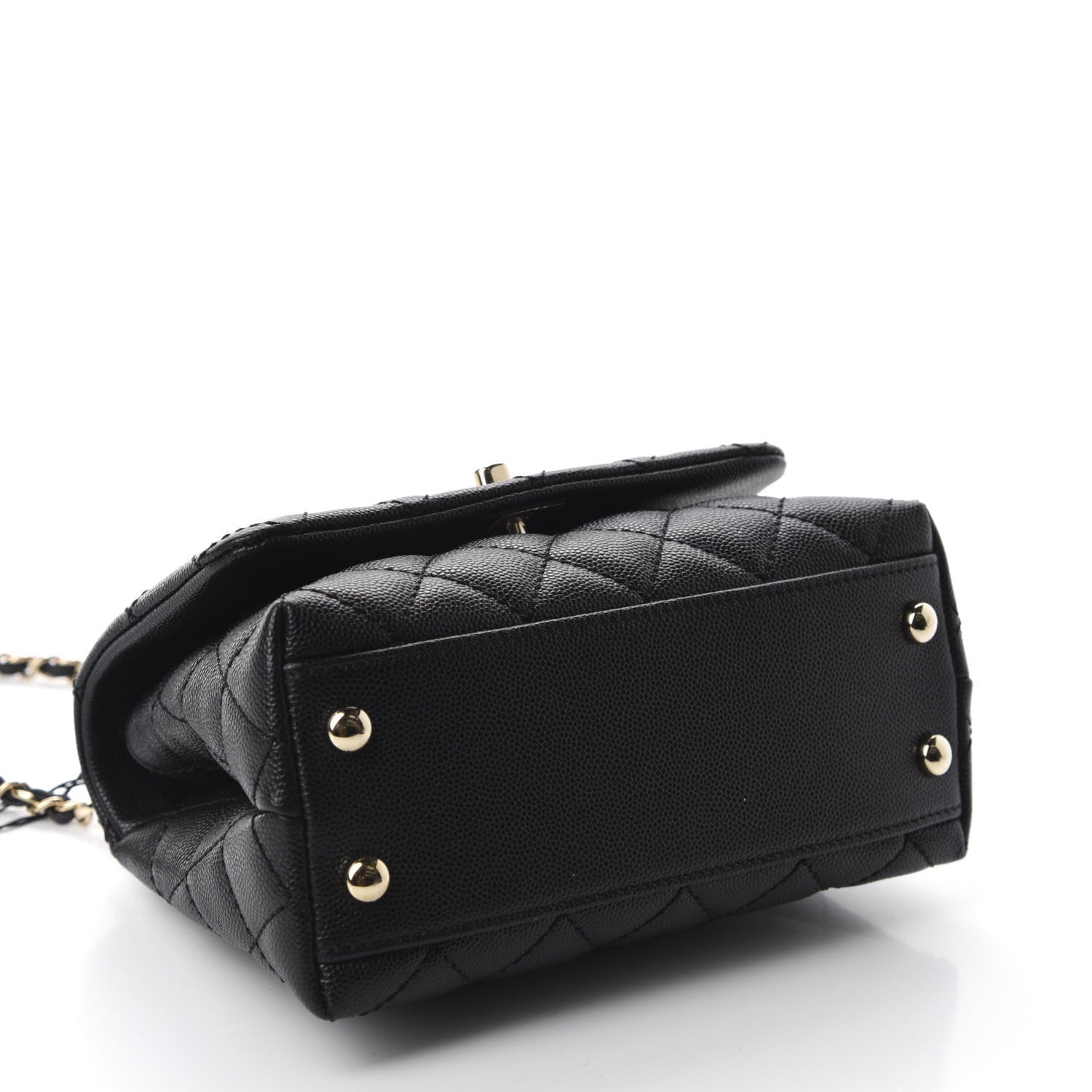 Chanel Caviar Quilted Extra Mini Coco Handle Flap Black 4 of 10