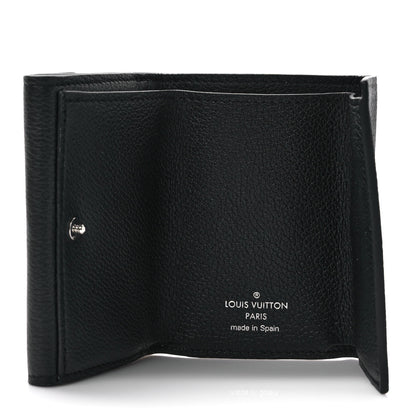 Louis Vuitton Calfskin Lockmini Wallet Black 5 of 8