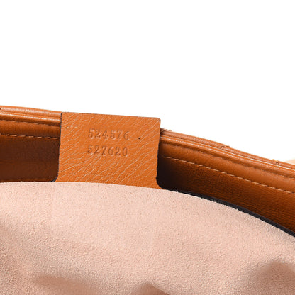 Gucci Azalea Calfskin Matelasse Large GG Marmont Slim Tote Cognac 7 of 10