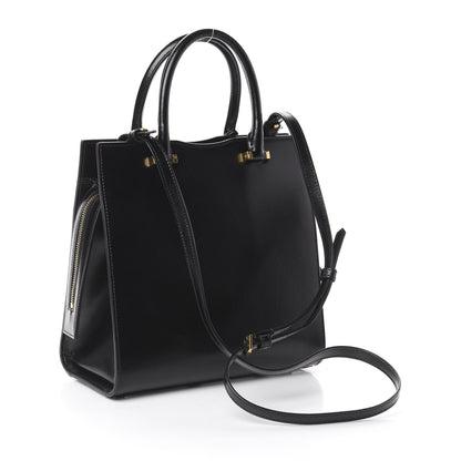 Saint Laurent Shiny Calfskin Small Uptown Tote Black 2 of 8