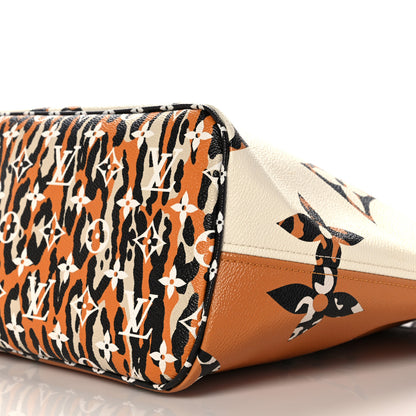 Louis Vuitton Monogram Giant Jungle Neverfull MM Ivory 9 of 9
