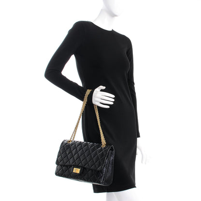 Chanel Aged Calfskin Quilted 2.55 Reissue 227 Flap Black 3 of 8