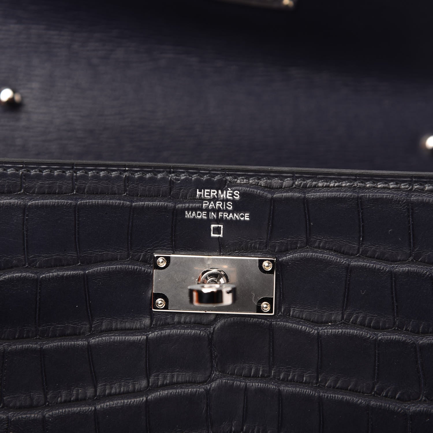 Hermes Matte Alligator Kelly Wallet To Go Bleu Indigo 8 of 10