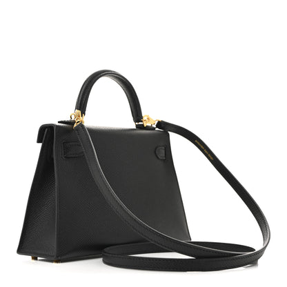 Hermes Epsom Mini Kelly Sellier 20 Black 3 of 10