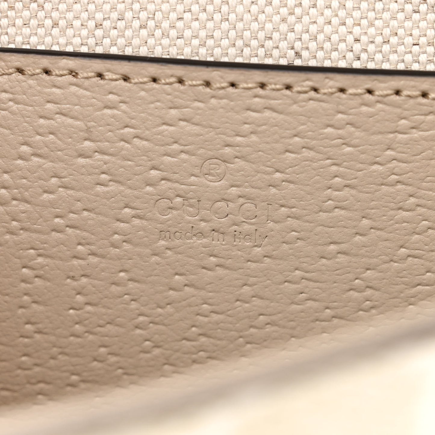 GG Supreme Monogram Textured Dollar Calfskin Web Mini Ophidia Envelope Shoulder Bag Beige Mystic White Oatmeal