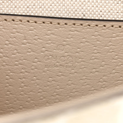 Gucci GG Supreme Monogram Textured Dollar Calfskin Web Mini Ophidia Envelope Shoulder Bag Beige Mystic White Oatmeal 6 of 11