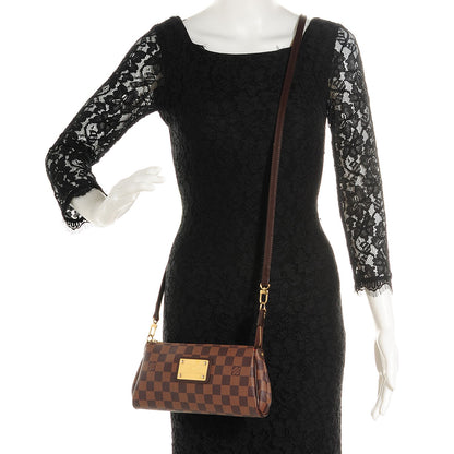 Louis Vuitton Damier Ebene Eva Clutch 2 of 7