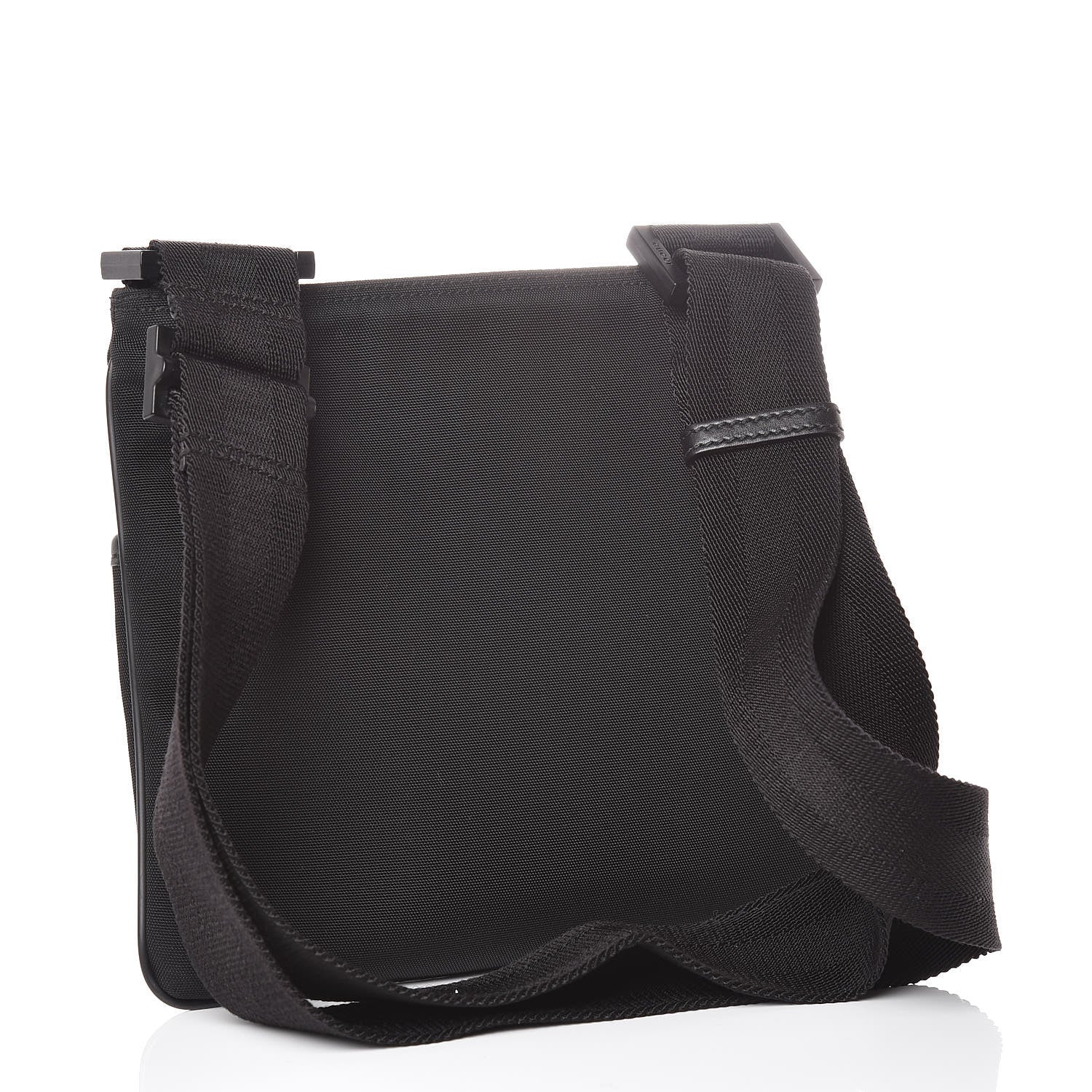Gucci Nylon Web Interlocking G Messenger Bag Black 3 of 10