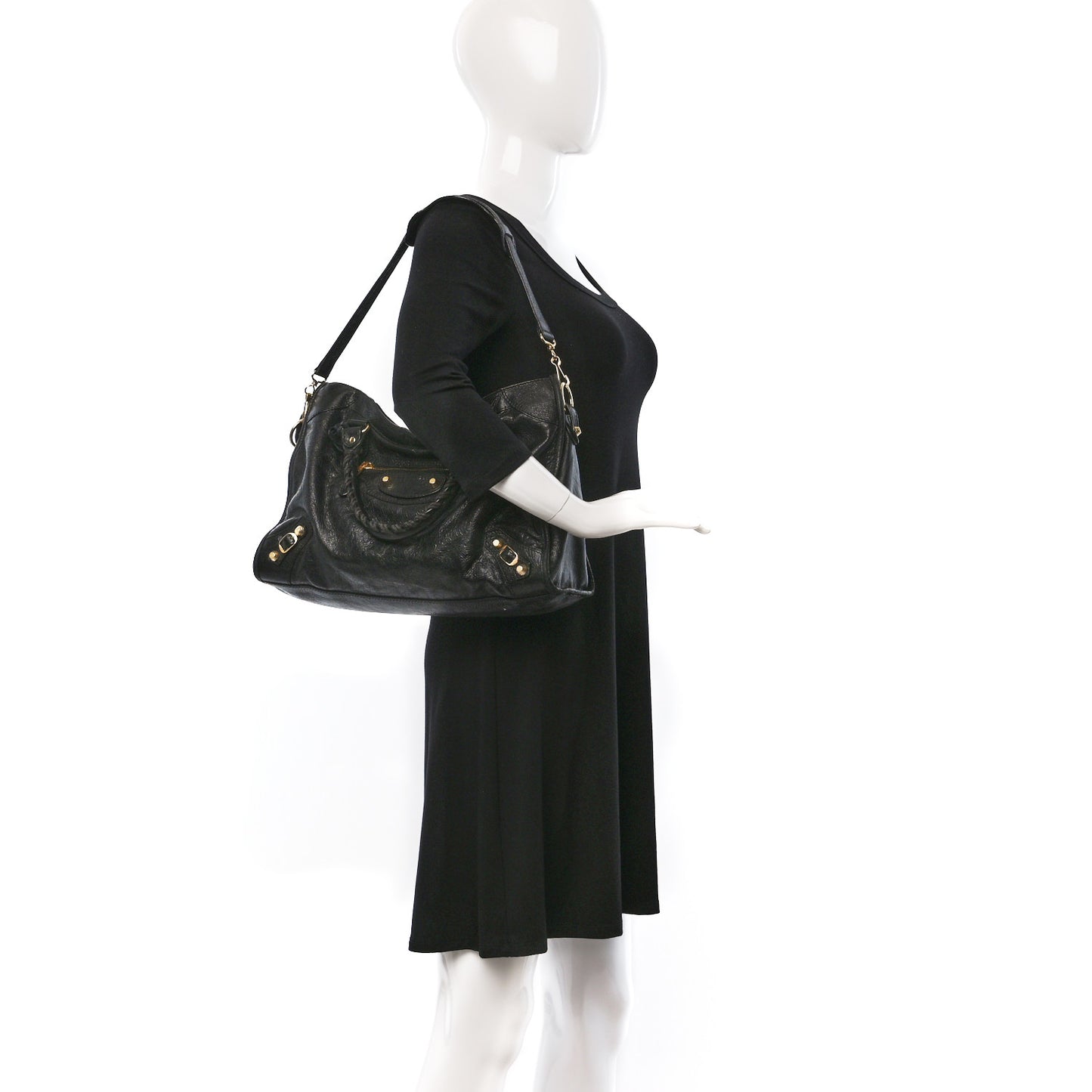 Agneau Giant 12 Gold Hardware City Black