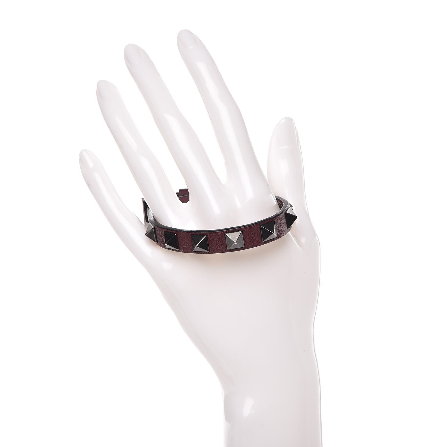 Valentino Garavani Vitello Rockstud Bracelet Rubin 2 of 5