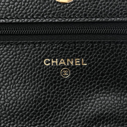 Chanel Caviar Quilted Wallet On Chain WOC Black 5 of 11