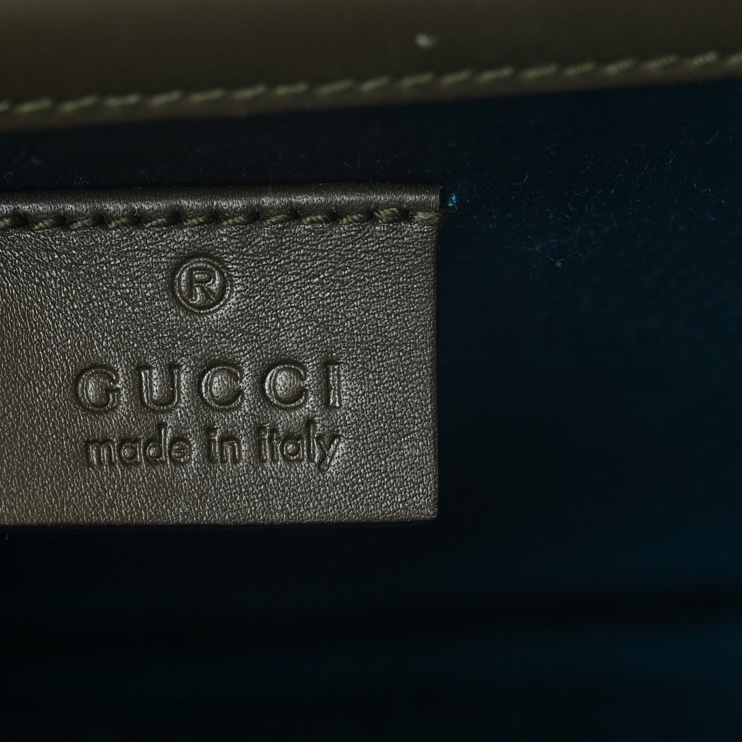Gucci Velvet Moon Calfskin Crystal GG Monogram Small Dionysus Shoulder Bag Dark Olive Rose Gold 5 of 11