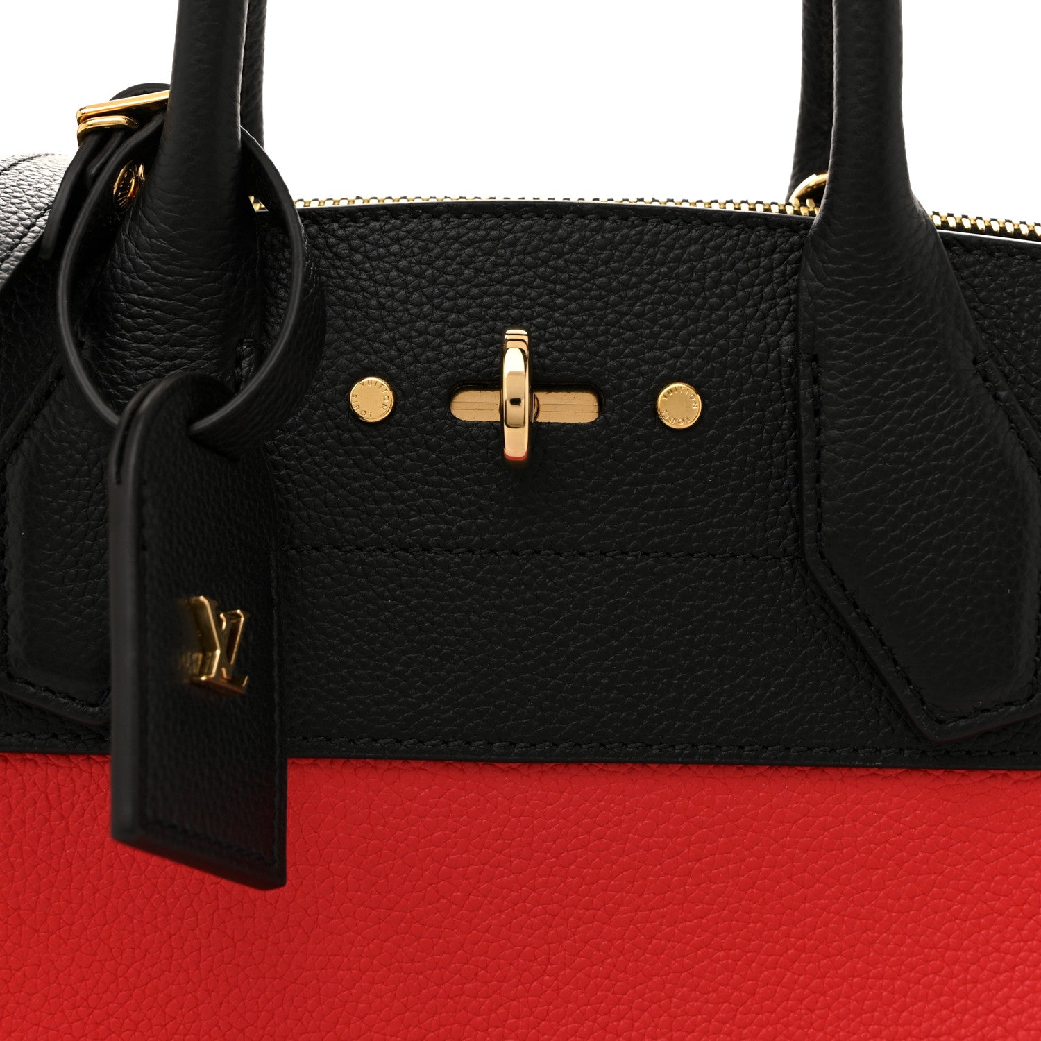 Louis Vuitton Taurillon City Steamer PM Black Rouge 7 of 11