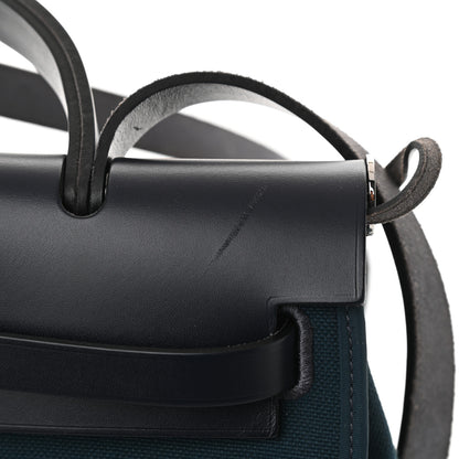 Hermes Vache Hunter Toile Herbag Zip 31 PM Deep Blue 12 of 12