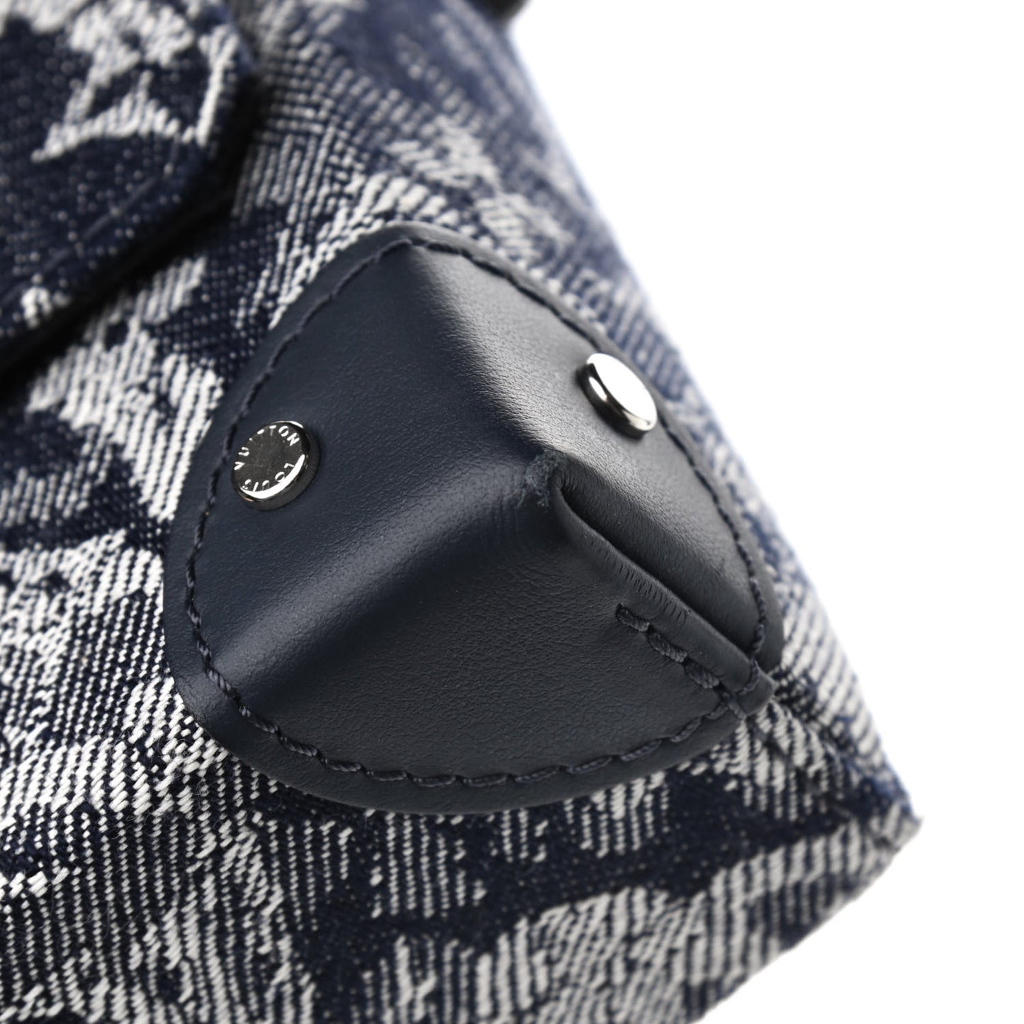Monogram Tapestry Trunk Messenger Bleu