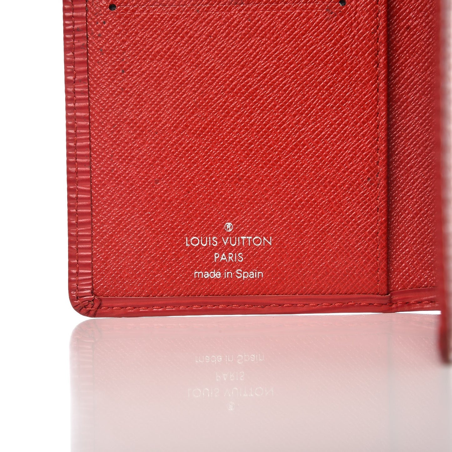Epi Checkbook Cover Rouge