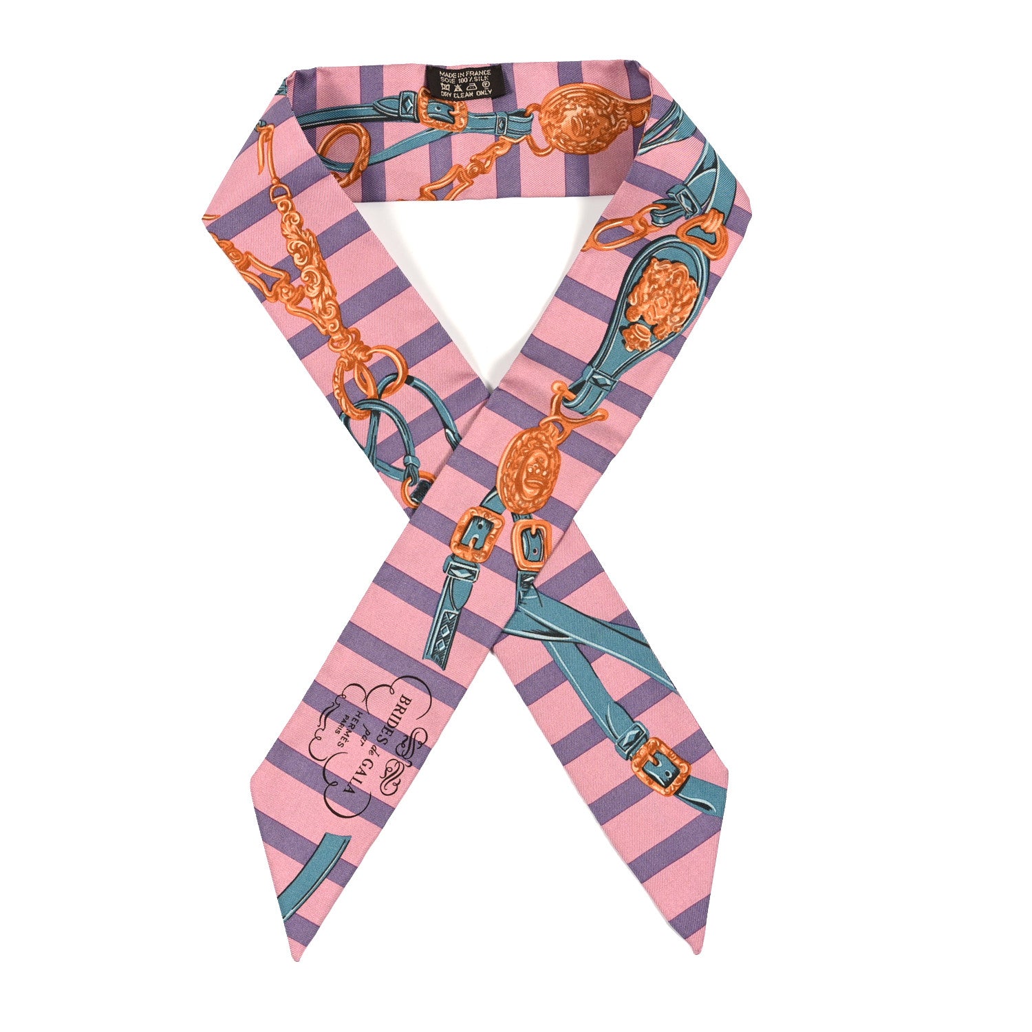 Hermes Silk Brides De Gala Applique Pique Twilly Multicolor 1 of 4